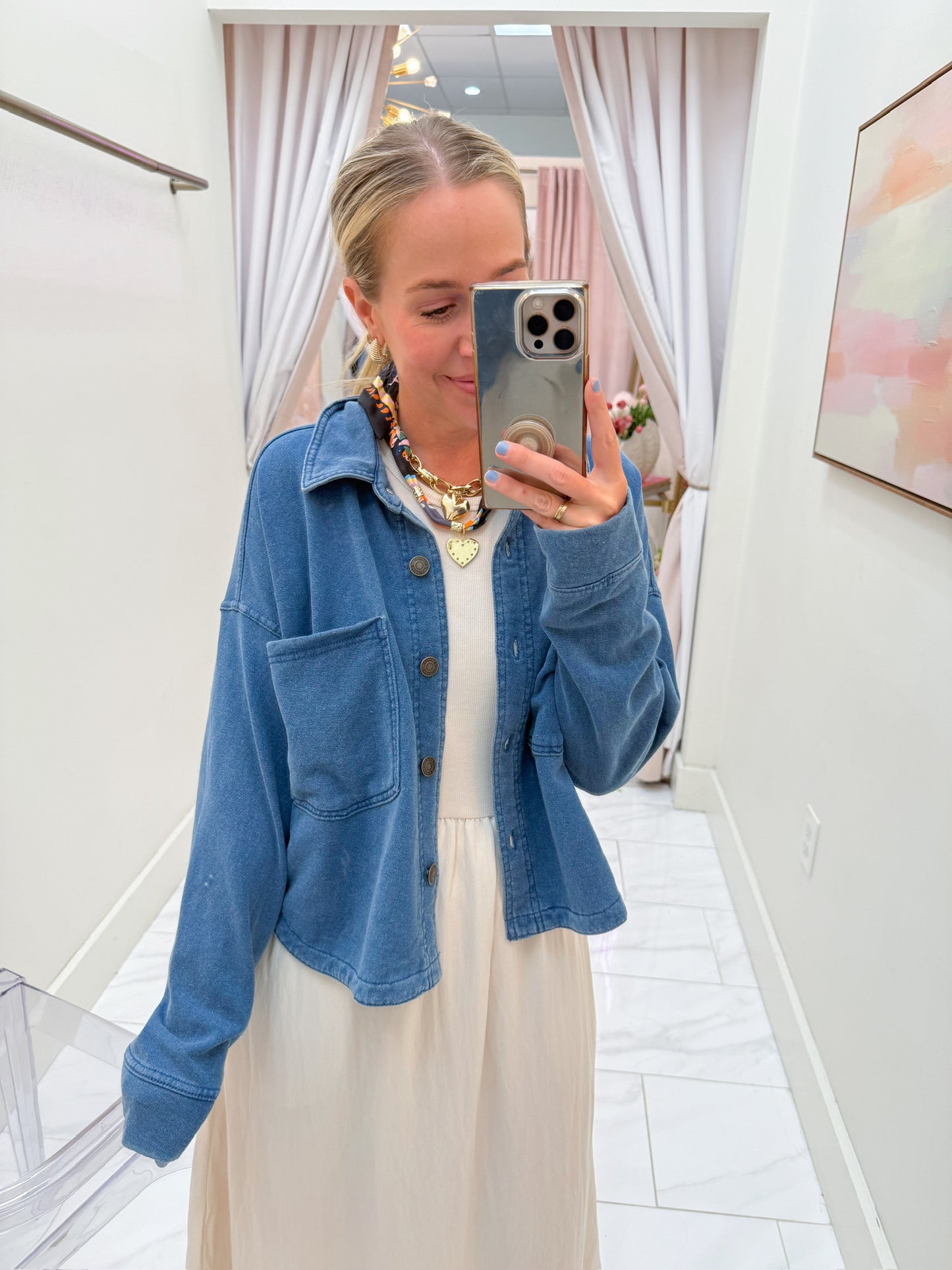 ZS All Day Cropped Knit Jacket