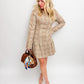 Bridgette Plaid Drop Waist Mini Dress