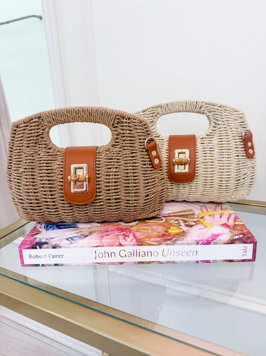 Cecilia Coast Straw Handbag