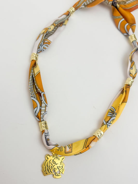 Gameday Gold Spacer Scarf Necklace