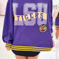 LSU Rhinestone Metallic Banner Sweatshirt