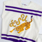 LSU Tiger Striped Sweater Top