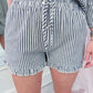 Take Off Striped Ruffle Short