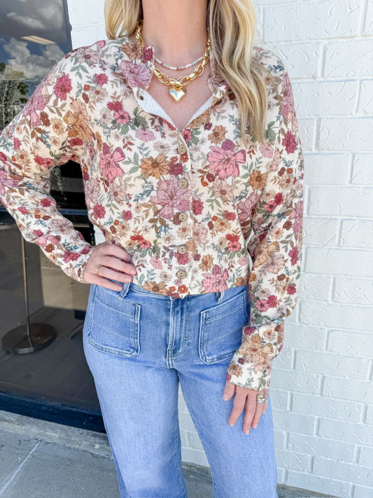 Weaving Wildflower Cardigan Top