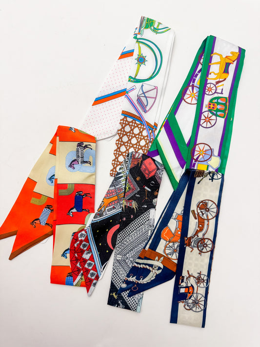 Printed Ribbon Scarf
