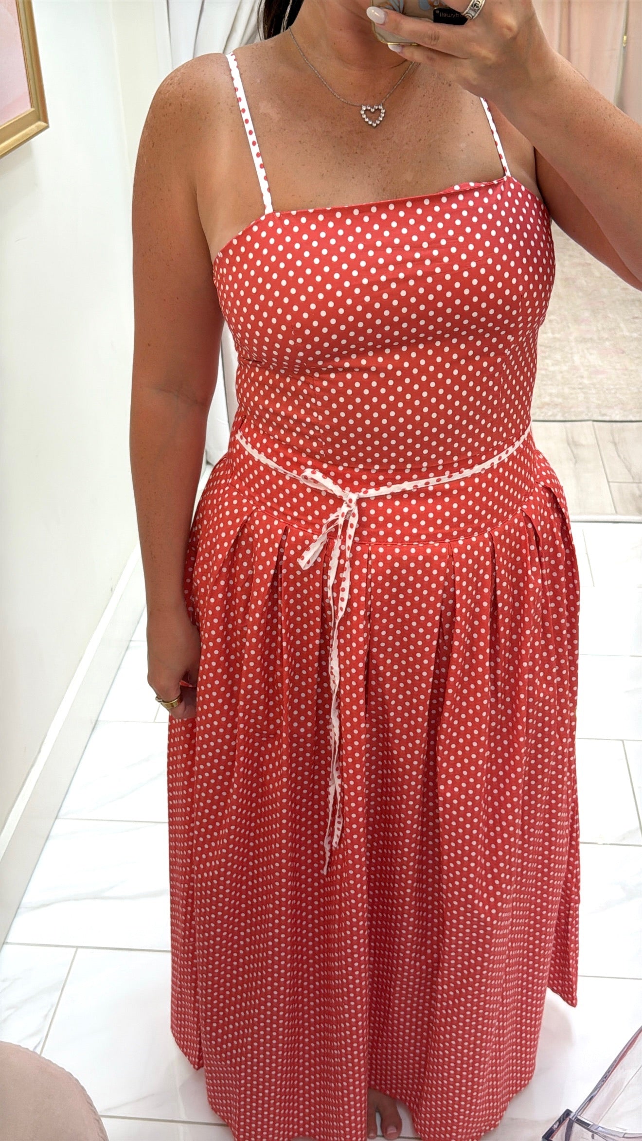 Peyton Polka Dot Maxi Skirt