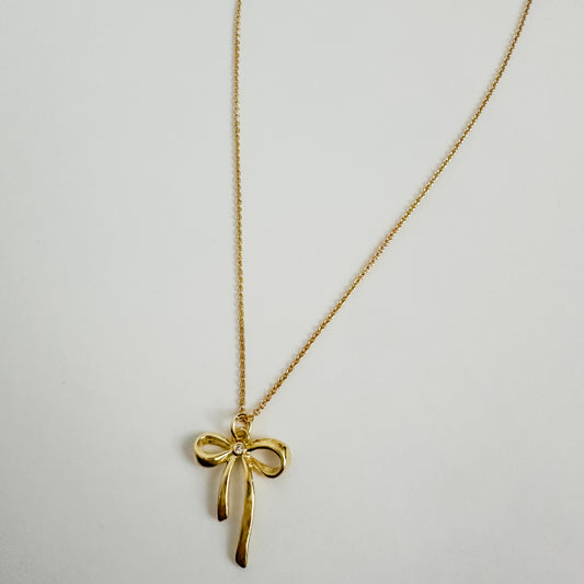 Luxe French Bow Necklace