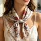 Pink Floral Silk-Touch Scarf