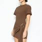 Espresso Sash Mini Dress