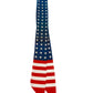 Knotted Flag Print Scarf Necklace