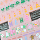 "Peach & Pine Tiles" Mahjong Set