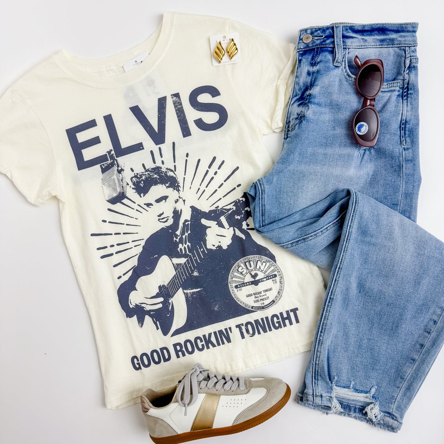 Sun Record x Elvis Graphic Tee