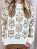 Floral Field Pullover Sweater