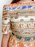 Krista Ornate Stripe Mini Dress