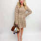 Bridgette Plaid Drop Waist Mini Dress