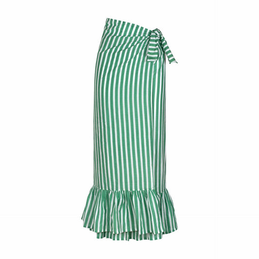 ST Green and White Stripe Vienna Sarong