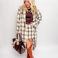 Manhattan Hush Plaid Long Coat