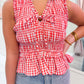 Gigi Gingham Smocked Top