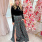 Monroe Maxi Skirt Mistletoe Plaid