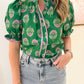 Hallie Floral Ruffle Sleeve Top