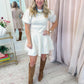 Oatmilk Knit Sweater Skirt Set