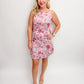 Josephine Jacquard Bow Back Mini Dress