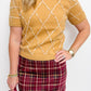 Maison Diamond Knit Sweater Top