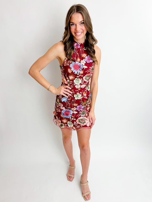 It's Destiny Floral Cocktail Dress