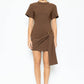 Espresso Sash Mini Dress