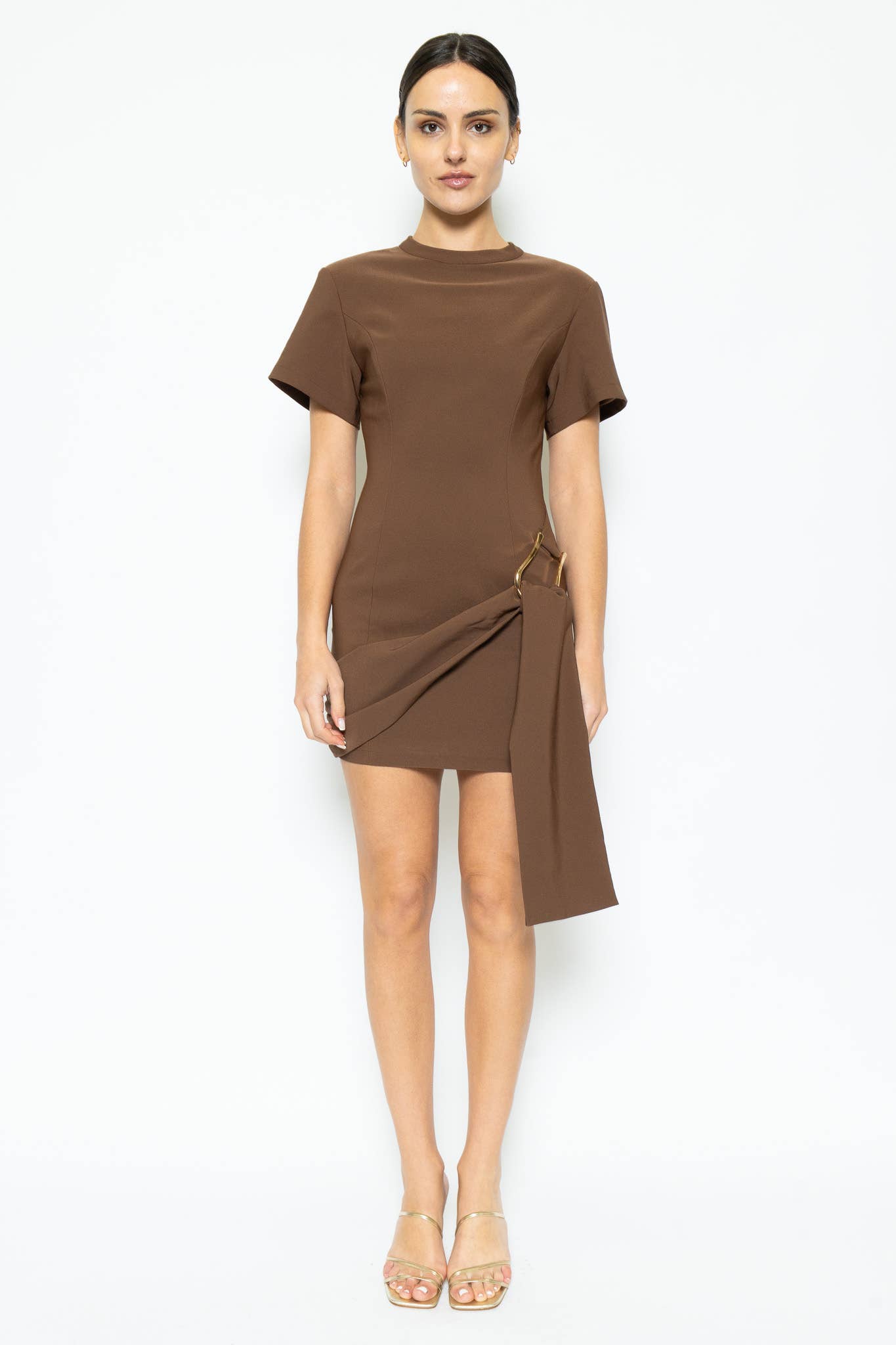 Espresso Sash Mini Dress