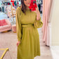 Mood Boost Dolman Sleeve Midi Dress