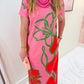 Elliot Dress Fuchsia Outline