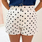 Polka Dot Denim Short
