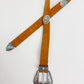 Floral Concho Disc Leather Belt