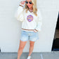 LSU Vneck Sweater with Small Mascot