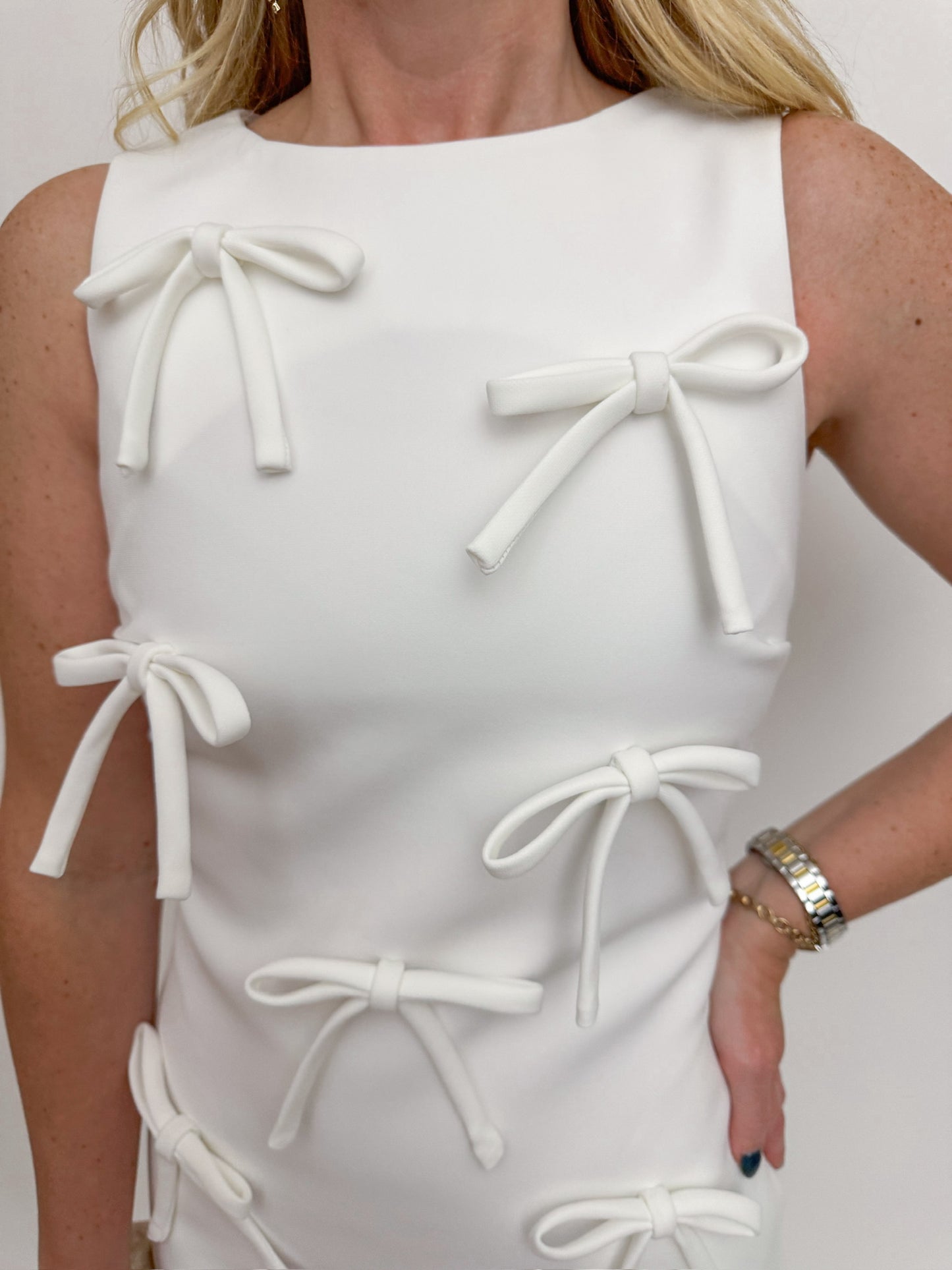 Bow-tiful White Midi Dress