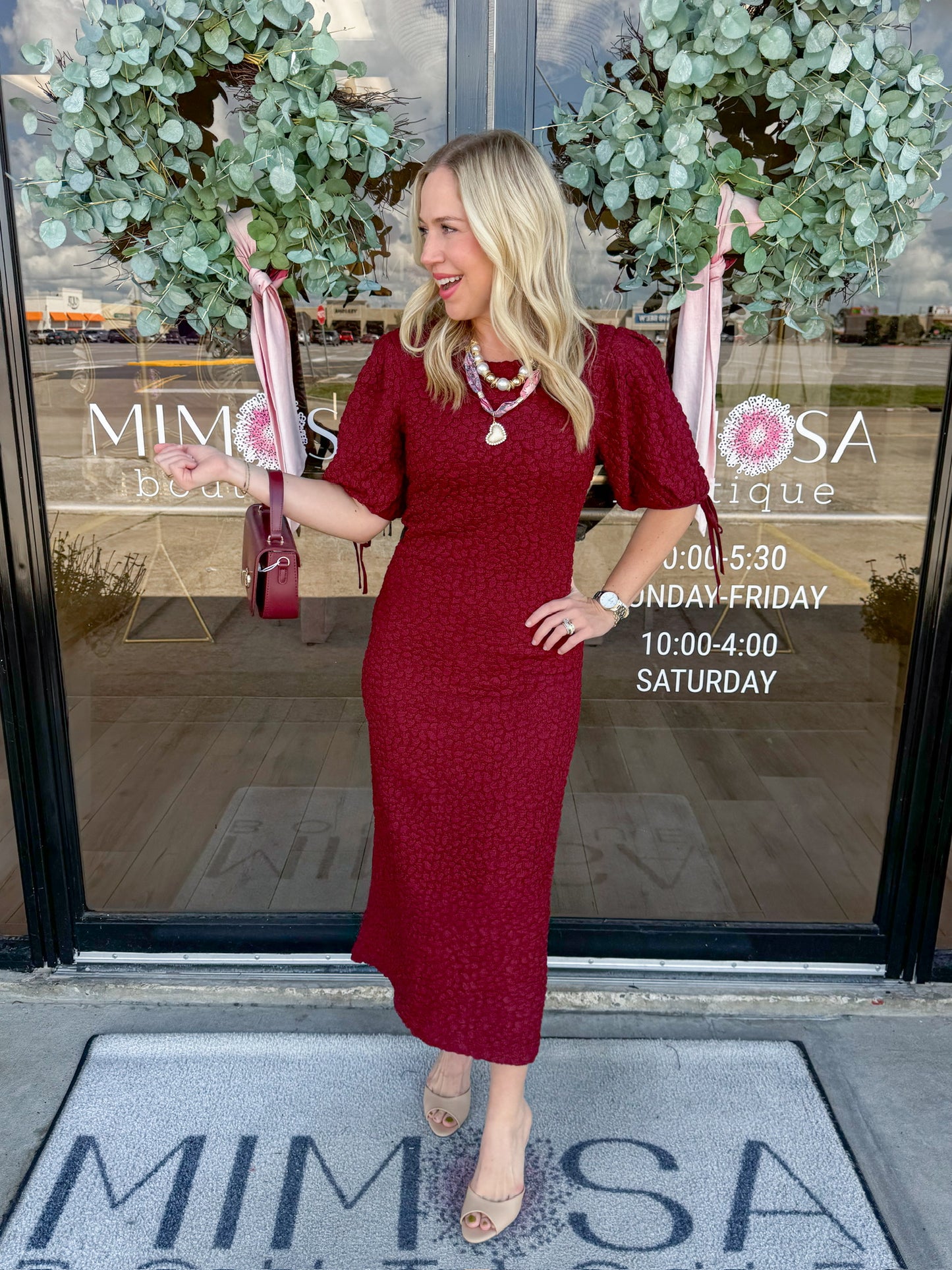 Haven Smocked Midi Dress