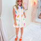 Multi Sequin Shell Button Up Tank Dress