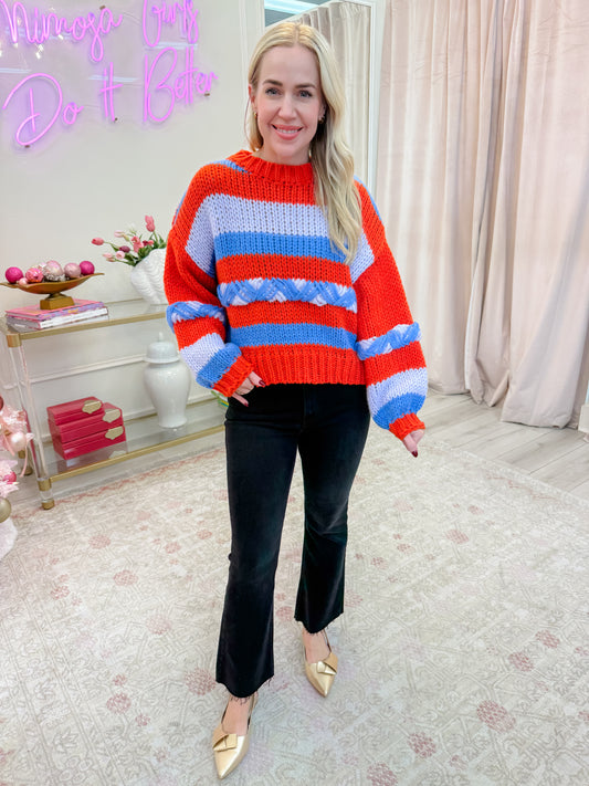 Pippi Mixed Stripe Sweater