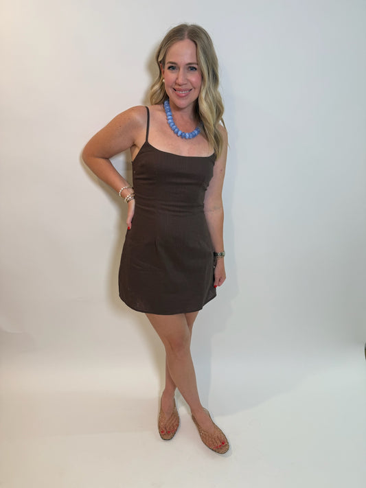Lindsey Linen Mini Dress