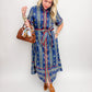 Poet's Garden Button Up Midi Dress