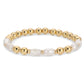 Oblong Pearl Stretch Bracelet