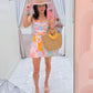Wanna Get Away Floral Short Set
