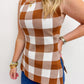 Gia Gingham Knit Top