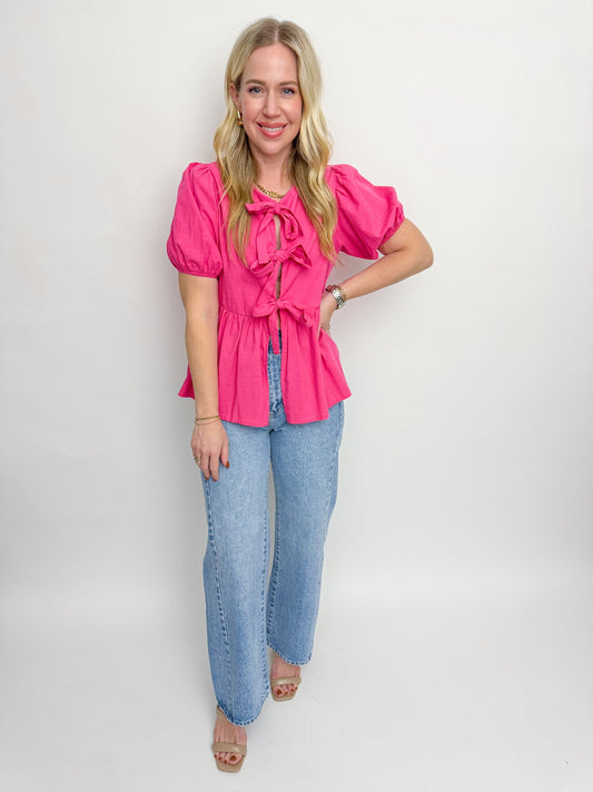 Marlie Bow Front Blouse