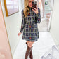 The Dottie Dress Gardeners Window Navy