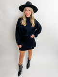 Gabrielle Pleated Sweater Skirt