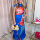 Estelle Dress Royal Fluorescence