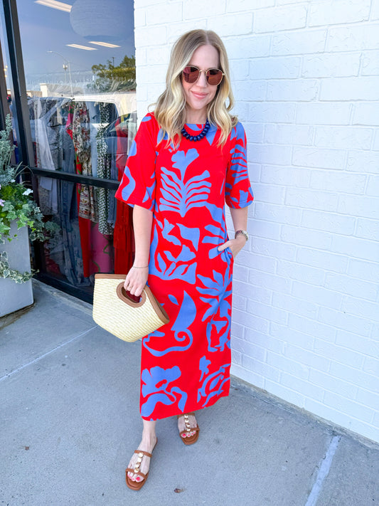 Tilly Dress Rouge Majorelle