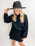 Gabrielle Pleated Sweater Skirt